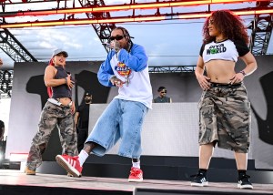 Tyga performs at Revolve Festival: The Eighth Annual Fashion, Music and Lifestyle Event - Inside on April 12, 2025 in Thermal, California.