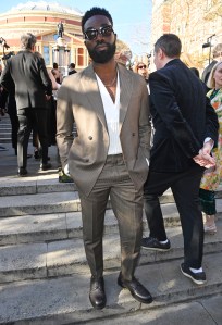 LONDON, ENGLAND - APRIL 06: Paapa Essiedu attends The Olivier Awards 2025 with Mastercard at The Royal Albert Hall on April 6, 2025 in London, England. (Photo by Alan Chapman/Dave Benett/Getty Images)