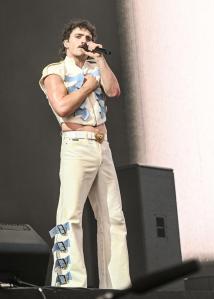 Benson Boone performs at the 2025 Coachella Valley Music And Arts Festival on April 11, 2025 in Indio, California.
