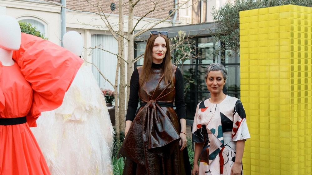 Designer Roksanda Ilinčić and artist Rana Begum.