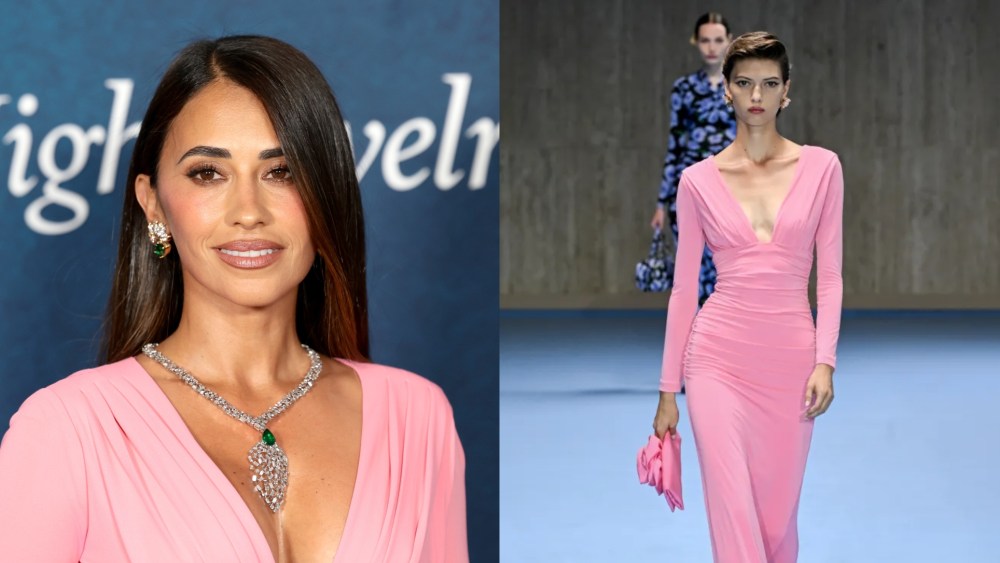 Antonela Roccuzzo at the Tiffany & Co. Gala on April 25. Carolina Herrera's spring 2025 ready-to-wear collection.