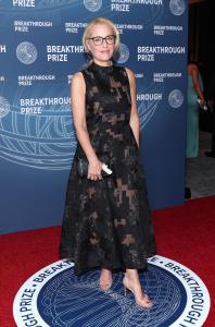 Gillian Anderson at The 11th Breakthrough Prize Ceremony held at Barker Hanger on April 05, 2025 in Santa Monica, California.