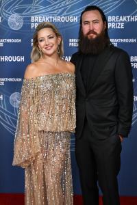 Kate Hudson, Danny Fujikawa at The 11th Breakthrough Prize Ceremony held at Barker Hanger on April 05, 2025 in Santa Monica, California.
