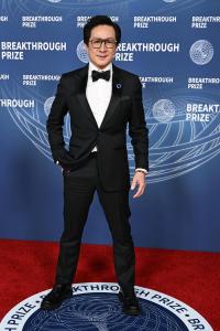 Ke Huy Quan at The 11th Breakthrough Prize Ceremony held at Barker Hanger on April 05, 2025 in Santa Monica, California.