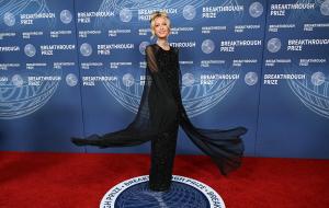 Paris Hilton at The 11th Breakthrough Prize Ceremony held at Barker Hanger on April 05, 2025 in Santa Monica, California.