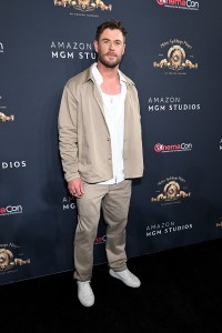 Chris Hemsworth at the Amazon MGM Studios Presentation as part of CinemaCon 2025 held at The Colosseum on April 02, 2025 in Las Vegas, Nevada.