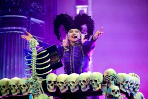 INDIO, CALIFORNIA - APRIL 11: (FOR EDITORIAL USE ONLY) (EXCLUSIVE ACCESS) Lady Gaga performs at the Coachella Stage during the 2025 Coachella Valley Music and Arts Festival at Empire Polo Club on April 11, 2025 in Indio, California. (Photo by Kevin Mazur/Getty Images for Coachella)