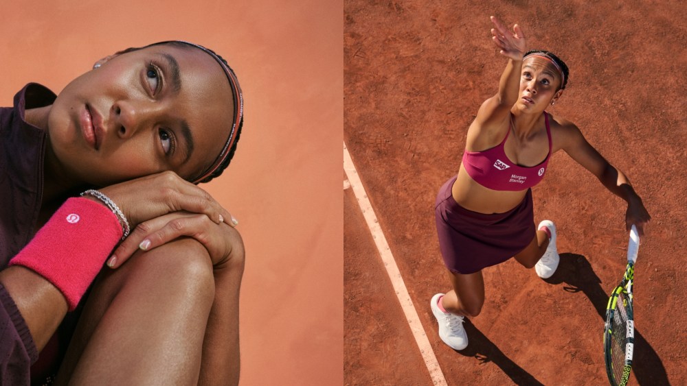 Leylah Fernandez in Lululemon's spring collection.