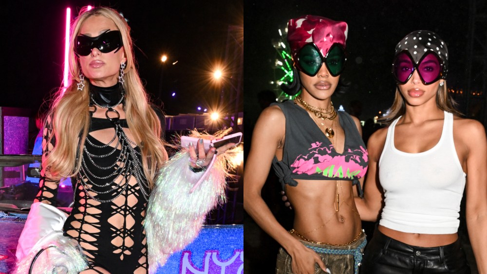 Paris Hilton, Teyana Taylor and Lori Harvey at the Neon Carnival 2025.