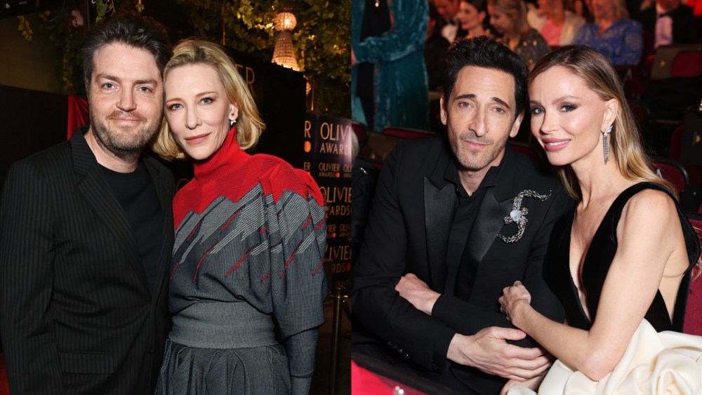 Tom Burke and Cate Blanchett, Adrien Brody and Georgina Chapman at Olivier Awards 2025.