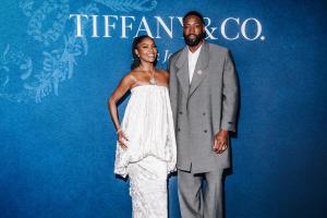 Gabrielle Union, Dwyane Wade at the Tiffany Blue Book Gala held at The Metropolitan Museum of Art on April 25, 2025 in New York, New York.