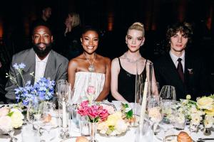 Dwyane Wade, Gabrielle Union, Anya Taylor-Joy, Malcolm McRae at the Tiffany Blue Book Gala held at The Metropolitan Museum of Art on April 25, 2025 in New York, New York.