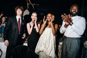 Malcolm McRae, Anya Taylor-Joy, Gabrielle Union, Dwyane Wade at the Tiffany Blue Book Gala held at The Metropolitan Museum of Art on April 25, 2025 in New York, New York.
