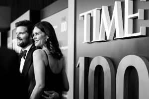 Adam Scott and Naomi Scott