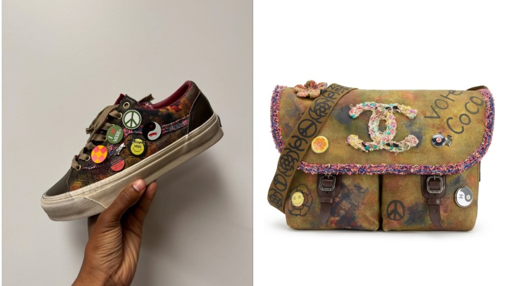 Vans sneakers, Chanel bag
