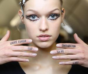 Backstage at Dior Spring 2018