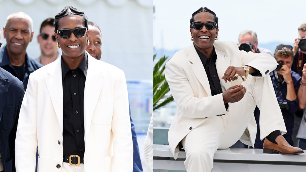 A$AP Rocky poses during the "Highest 2 Lowest" photo call at the 78th annual Cannes Film Festival at Palais des Festivals on May 19, 2025 in Cannes, France.