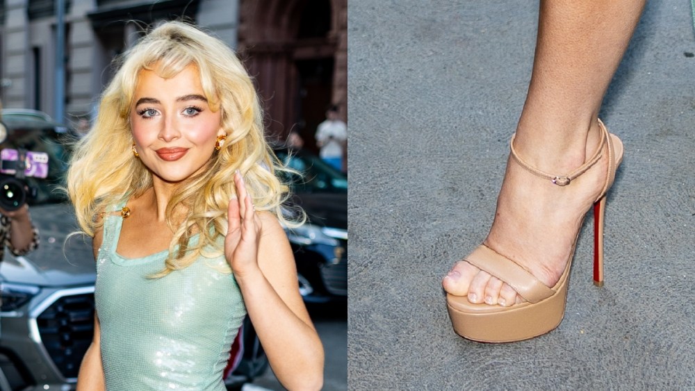 Sabrina Carpenter is seen in Union Square on May 03, 2025 in New York City.