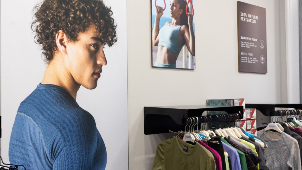 Inside UYN's Boston store.