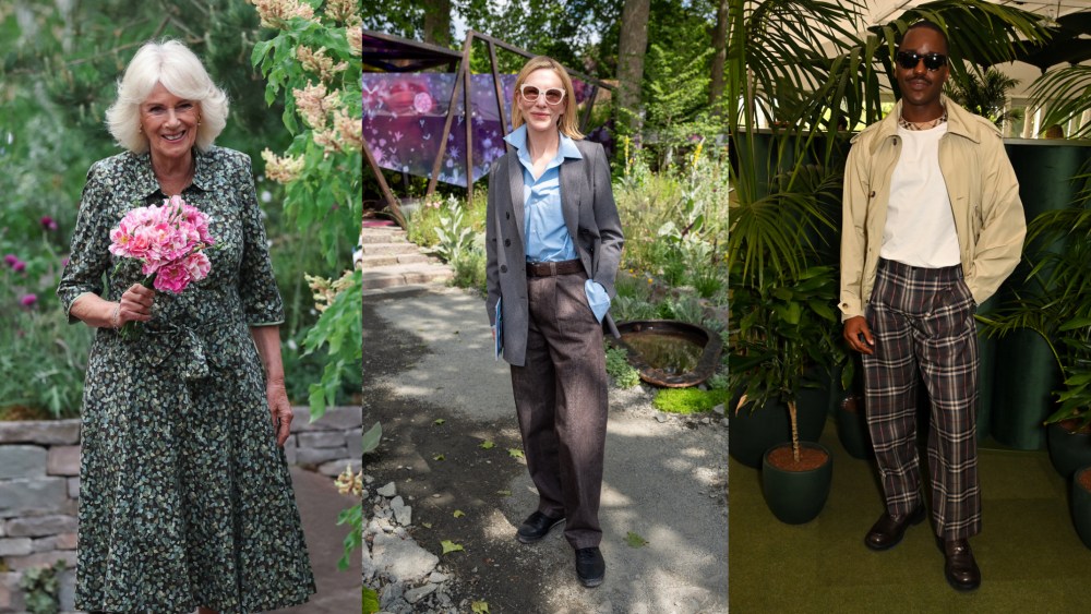 Queen Consort Camilla, Cate Blanchett, Ncuti Gatwa at the 2025 Chelsea Flower Show.