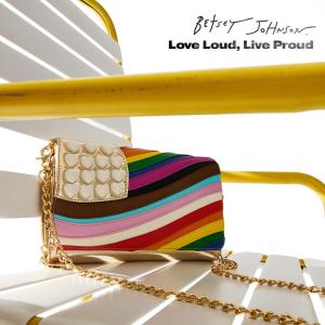 Betsey Johnson Pride Collection 2025, lgbtq pride month charity, fashion brands merch