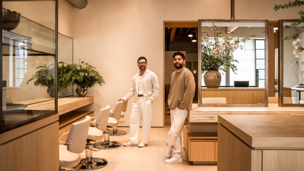 Paul Perez and Nicolas Flores at Flore Salon.