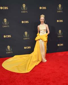 Anya Taylor-Joy in Custom Dior at the Emmy Awards in 2021.