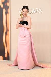 Mikey Madison in Dior at the 2025 Oscars.