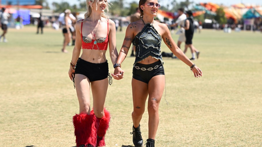 Micro shorts were a key trend at Coachella.