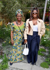 LONDON, ENGLAND - MAY 19: Gracie Amfo and Clara Amfo visit The King's Trust Garden designed by Joe Perkins during the Chelsea Flower Show on May 19, 2025 in London, England. (Photo by Dave Benett/Getty Images for The King's Trust)