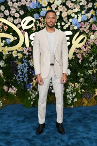 Deric Augustine at the Disney 2025 Upfront Red Carpet held at North Javits Center on May 13, 2025 in New York, New York.