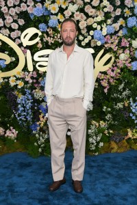 Ebon Moss-Bachrach at the Disney 2025 Upfront Red Carpet held at North Javits Center on May 13, 2025 in New York, New York.