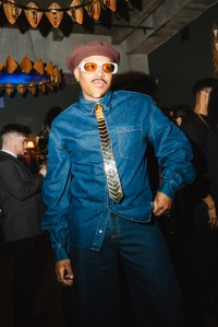 Jordan Ingram at the LaQuan Smith at the Ludlow House with Samsung Galaxy Met Gala after party at Ludlow House on May 05, 2025 in New York, New York.