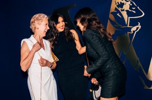 Cristina Diezhandino, Priyanka Chopra Jonas, and Sally Grimes