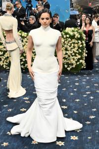 Rosalía at The 2025 Met Gala Celebrating "Superfine: Tailoring Black Style" held at the Metropolitan Museum of Art on May 05, 2025 in New York, New York.