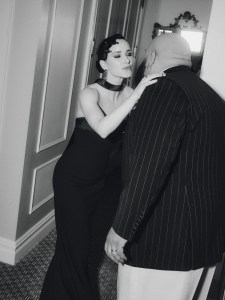 A look at Rachel Brosnahan getting ready for the Met Gala 2025 with Sergio Hudson.
