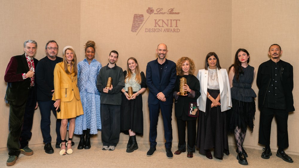 The Loro Piana Knit Design Award 2025 winners with the jury.