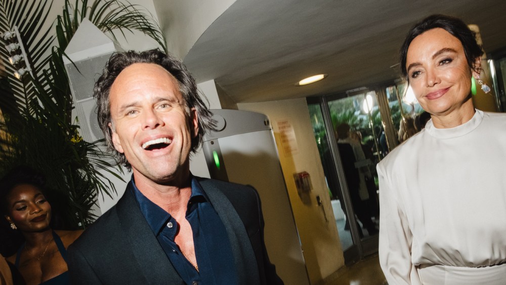 Walton Goggins and Nadia Connors