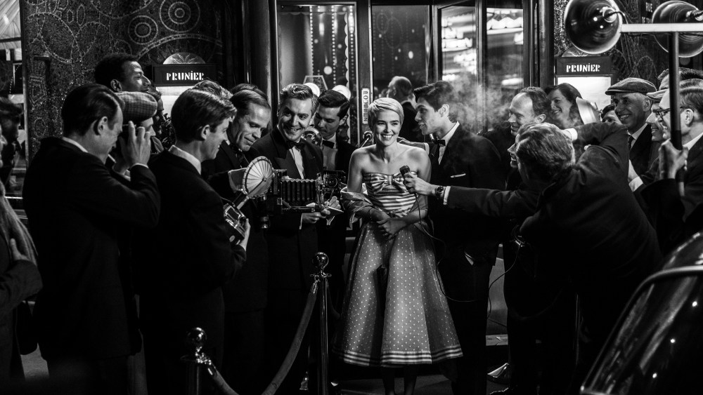Zoey Deutch in Chanel in a scene from "Nouvelle Vague," the Richard Linklater film premiering at the Cannes Film Festival