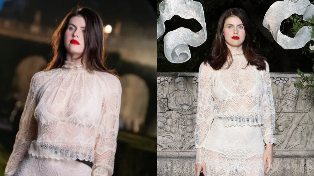 Alexandra Daddario at the Dior cruise 2026 show.