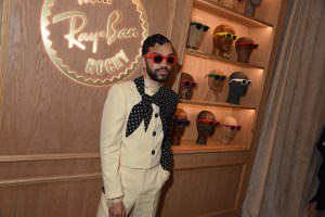 Justice Smith at the ASAP Rocky Met Gala after party on May 05, 2025 in New York, New York.