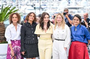 Leïla Slimani, Halle Berry, Juliette Binoche, Alba Rohrwacher, Payal Kapadia at the Jury Photocall - 78th Cannes Film Festival held at Palais des Festivals on May 13, 2025 in Cannes, France.