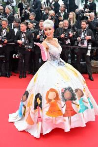 Aliia Roza at the Opening Ceremony and "Leave One Day" Premiere at the 78th Cannes Film Festival held at Palais des Festivals on May 13, 2025 in Cannes, France.