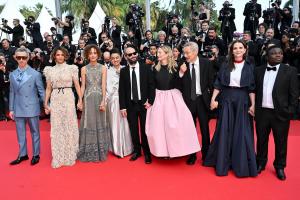 Jeremy Strong, Halle Berry, Leïla Slimani, Payal Kapadia, Carlos Reygadas, Alba Rohrwacher, Hong Sang-soo, Dieudo Hamadi during the Closing Ceremony of the 78th Cannes Film Festival held at the Palais des Festivals on May 24, 2025 in Cannes, France.