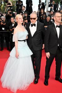 Elle Fanning, Stellan Skarsgård, Joachim Trier during the Closing Ceremony of the 78th Cannes Film Festival held at the Palais des Festivals on May 24, 2025 in Cannes, France.