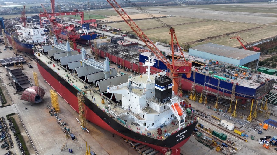 There are currently 80 U.S.-flagged vessels in international commerce while China has 5,500.
