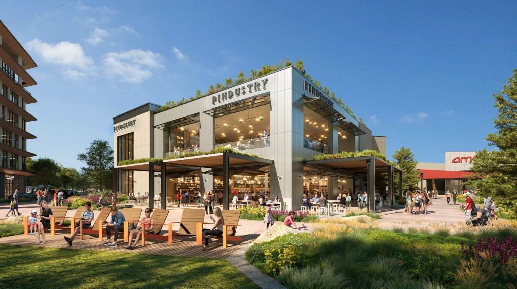 A rendering of Pindustry, coming to Flatiron Crossing.