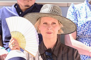 PARIS, FRANCE - MAY 30: Cynthia Nixon is seen at Roland Garros on May 30, 2025 in Paris, France. (Photo by Stephane Cardinale - Corbis/Corbis via Getty Images)