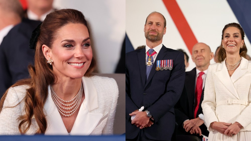 LONDON, ENGLAND - MAY 08: Prince William, Prince of Wales and Catherine, Princess of Wales attend a concert to mark the 80th Anniversary of VE Day at Horse Guards Parade on May 08, 2025 in London, England. The King and Queen, joined by Members of the Royal Family, will take part in events from May 5th to May 8th to commemorate the 80th anniversary of VE Day, which signalled the end of the Second World War in Europe. (Photo by Chris Jackson/Getty Images)