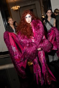 Chappell Roan at The Carlyle Hotel before the 2025 Met Gala: "Superfine: Tailoring Black Style" held at the Metropolitan Museum of Art on May 5, 2025 in New York, New York.
